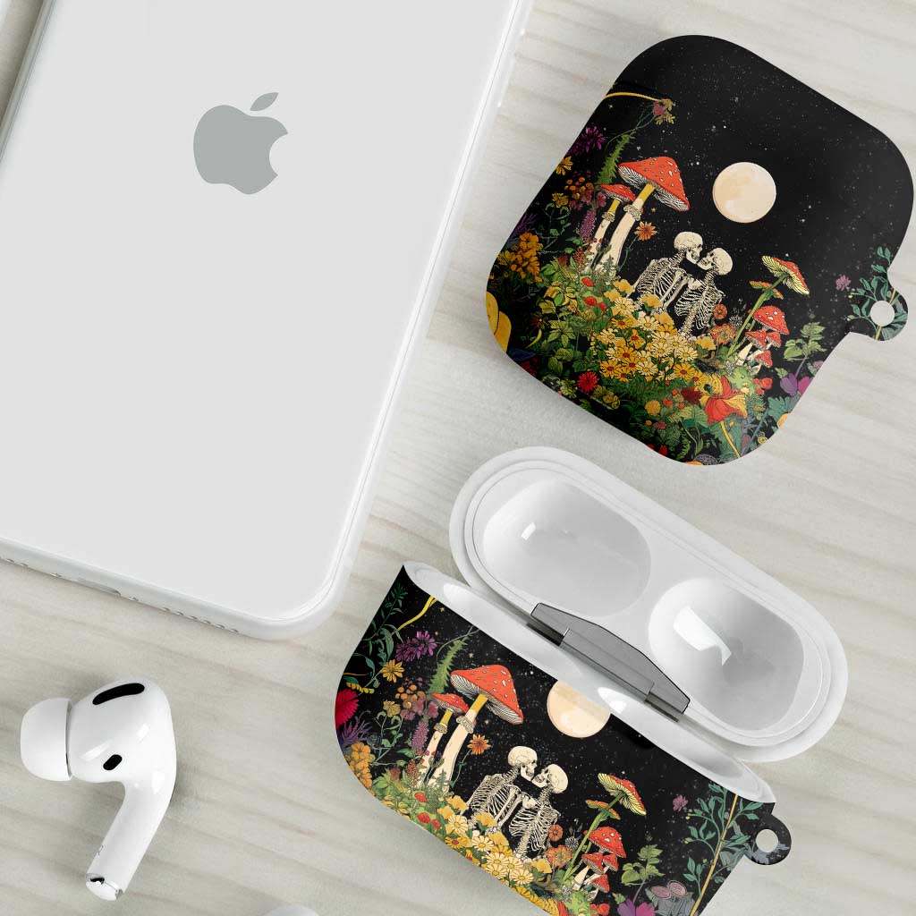 Skeleton Lovers AirPods Case Hippie Gothic Aesthetic - Wonder Print Shop
