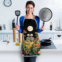 Skeleton Lovers Apron Hippie Gothic Aesthetic - Wonder Print Shop