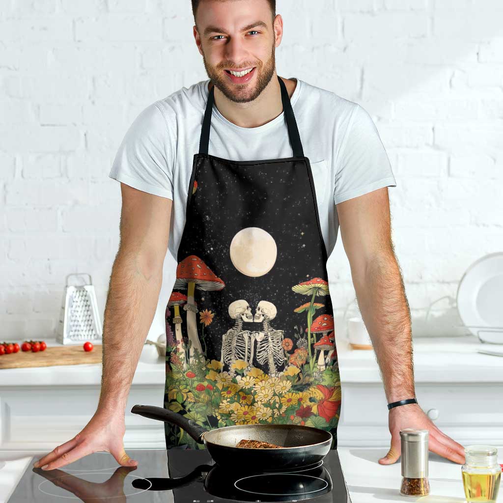 Skeleton Lovers Apron Hippie Gothic Aesthetic - Wonder Print Shop