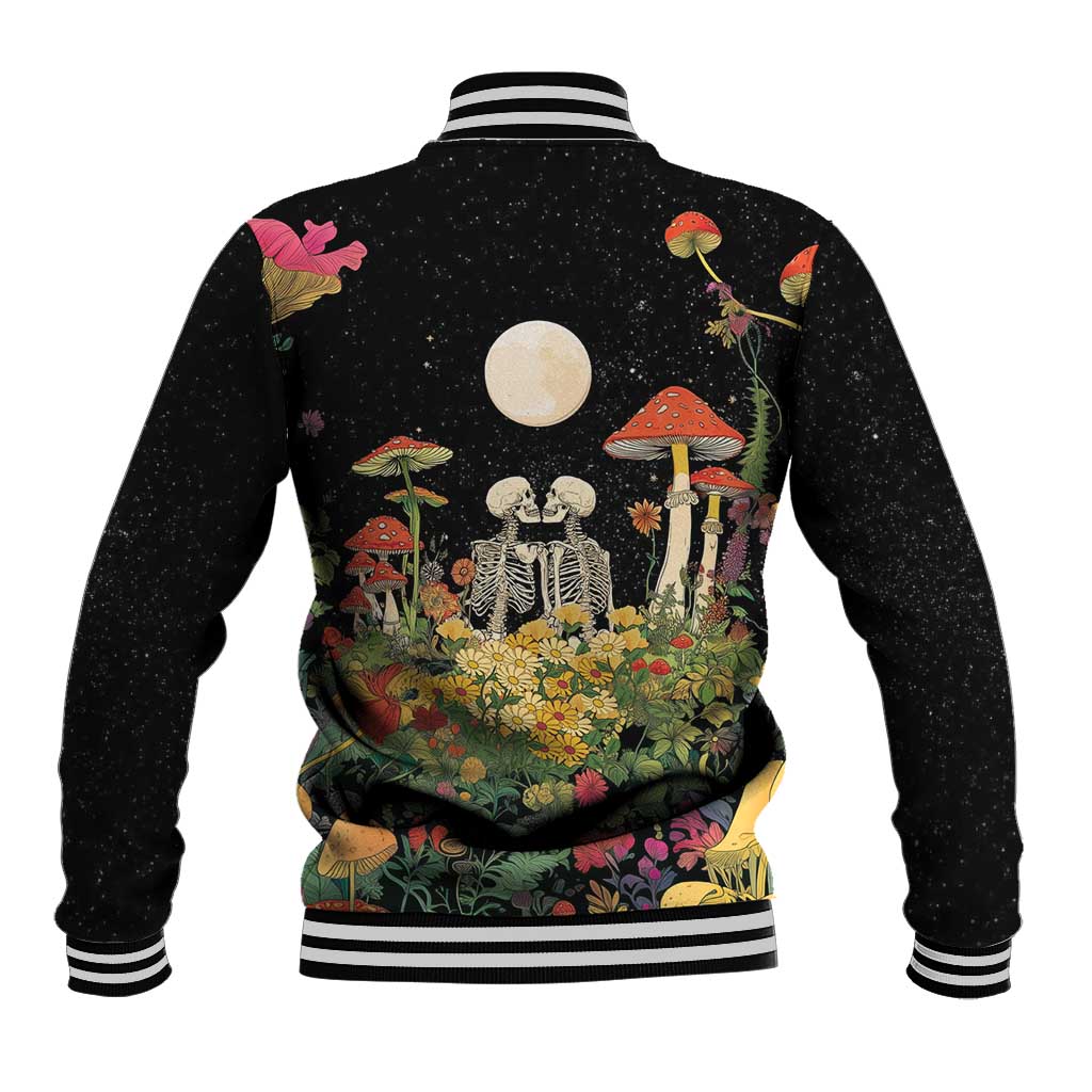 Skeleton Lovers Baseball Jacket Hippie Gothic Aesthetic - Wonder Print Shop