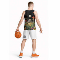Skeleton Lovers Basketball Jersey Hippie Gothic Aesthetic - Wonder Print Shop