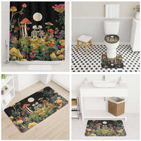 Skeleton Lovers Bathroom Set Hippie Gothic Aesthetic - Wonder Print Shop