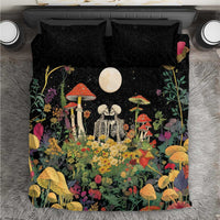 Skeleton Lovers Bedding Set Hippie Gothic Aesthetic - Wonder Print Shop