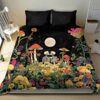 Skeleton Lovers Bedding Set Hippie Gothic Aesthetic - Wonder Print Shop