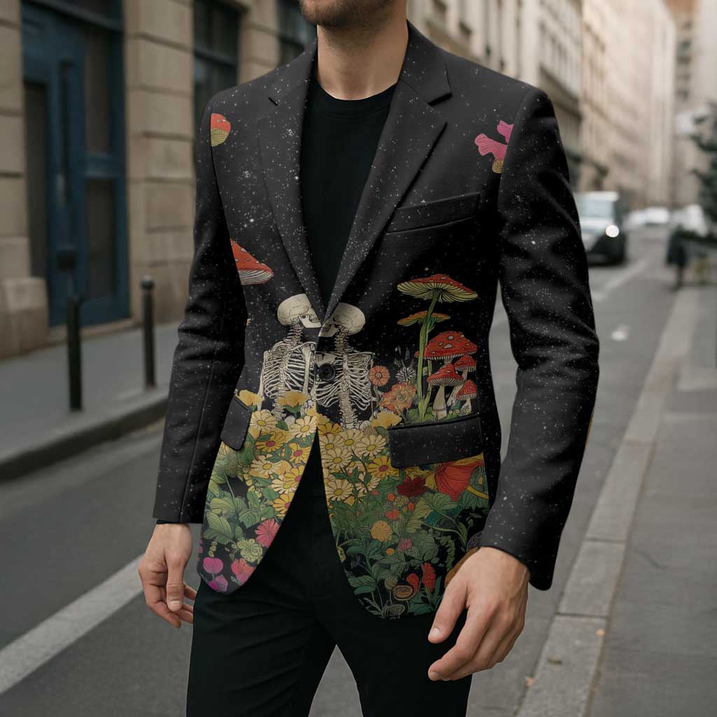 Skeleton Lovers Blazer Hippie Gothic Aesthetic - Wonder Print Shop