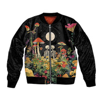 Skeleton Lovers Bomber Jacket Hippie Gothic Aesthetic - Wonder Print Shop