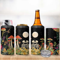 Skeleton Lovers 4 in 1 Can Cooler Tumbler Hippie Gothic Aesthetic - Wonder Print Shop