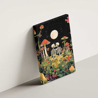 Skeleton Lovers Canvas Wall Art Hippie Gothic Aesthetic - Wonder Print Shop