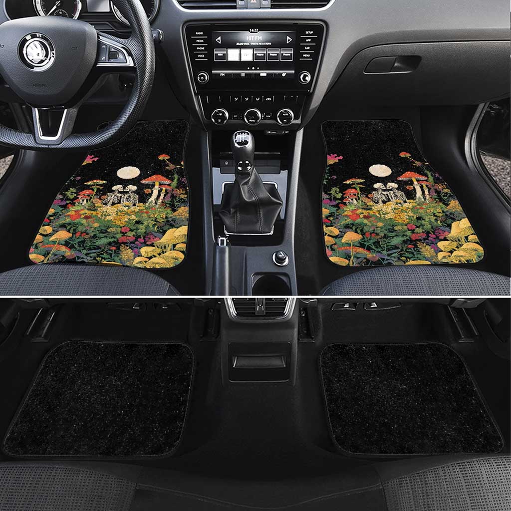 Skeleton Lovers Car Mats Hippie Gothic Aesthetic - Wonder Print Shop