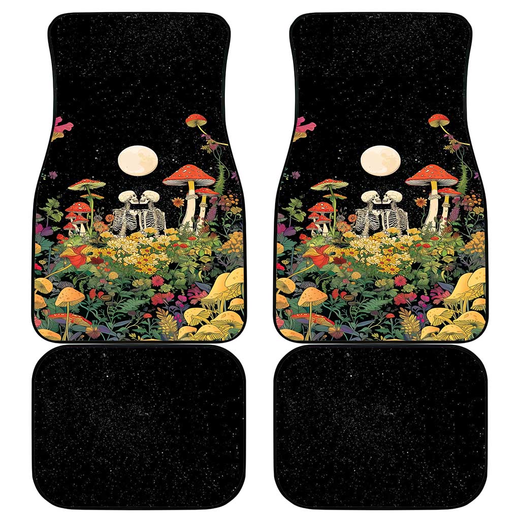Skeleton Lovers Car Mats Hippie Gothic Aesthetic - Wonder Print Shop
