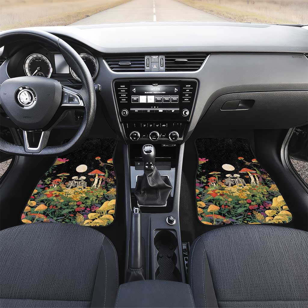 Skeleton Lovers Car Mats Hippie Gothic Aesthetic - Wonder Print Shop