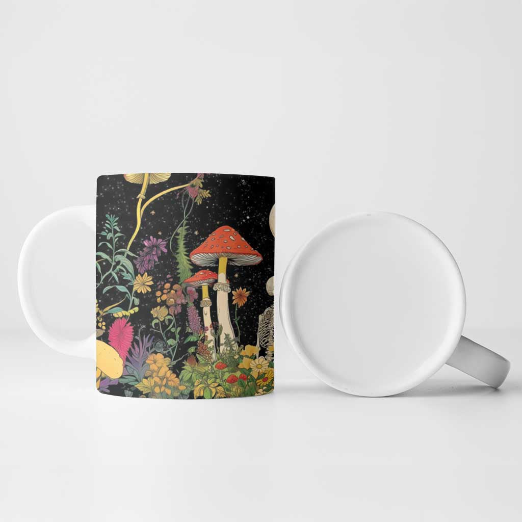 Skeleton Lovers Ceramic Mug Hippie Gothic Aesthetic - Wonder Print Shop
