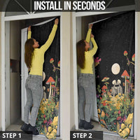 Skeleton Lovers Door Cover Hippie Gothic Aesthetic - Wonder Print Shop