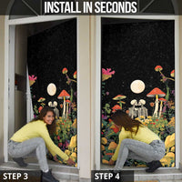 Skeleton Lovers Door Cover Hippie Gothic Aesthetic - Wonder Print Shop