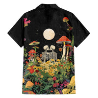 Skeleton Lovers Family Matching Puletasi and Hawaiian Shirt Hippie Gothic Aesthetic - Wonder Print Shop