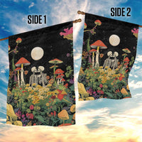Skeleton Lovers Garden Flag Hippie Gothic Aesthetic - Wonder Print Shop