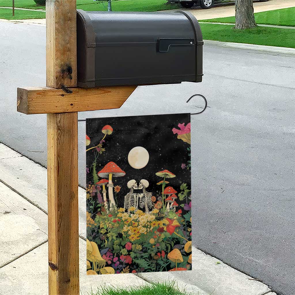 Skeleton Lovers Garden Flag Hippie Gothic Aesthetic - Wonder Print Shop