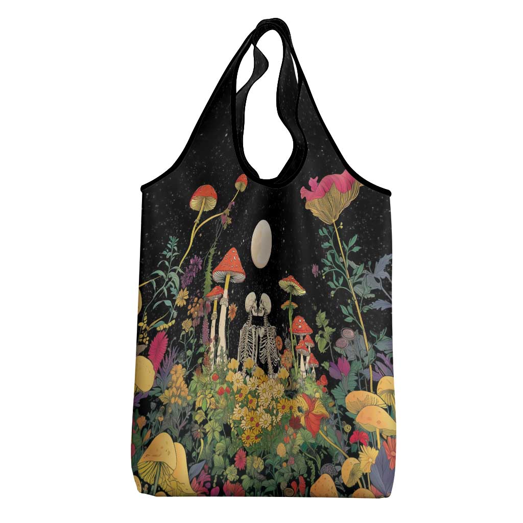 Skeleton Lovers Grocery Bag Hippie Gothic Aesthetic - Wonder Print Shop