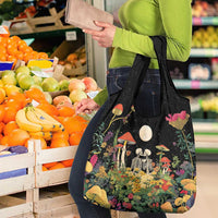 Skeleton Lovers Grocery Bag Hippie Gothic Aesthetic - Wonder Print Shop