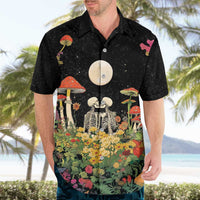 Skeleton Lovers Hawaiian Shirt Hippie Gothic Aesthetic - Wonder Print Shop