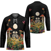 Skeleton Lovers Hockey Jersey Hippie Gothic Aesthetic - Wonder Print Shop