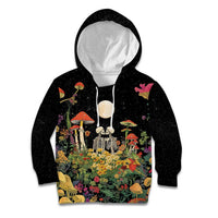 Skeleton Lovers Kid Hoodie Hippie Gothic Aesthetic - Wonder Print Shop