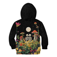 Skeleton Lovers Kid Hoodie Hippie Gothic Aesthetic - Wonder Print Shop