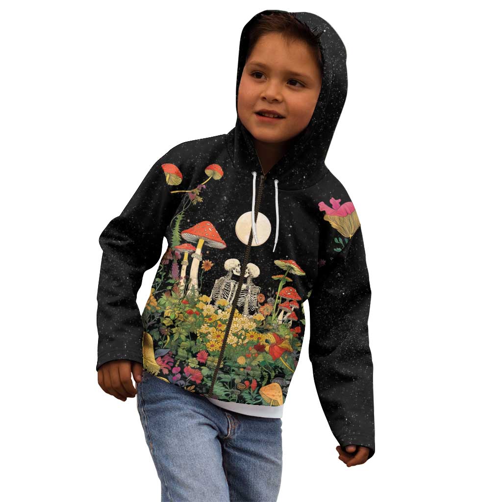 Skeleton Lovers Kid Hoodie Hippie Gothic Aesthetic - Wonder Print Shop