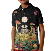 Skeleton Lovers Kid Polo Shirt Hippie Gothic Aesthetic - Wonder Print Shop