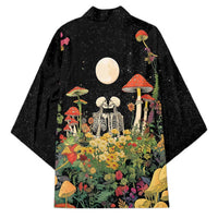 Skeleton Lovers Kimono Hippie Gothic Aesthetic - Wonder Print Shop