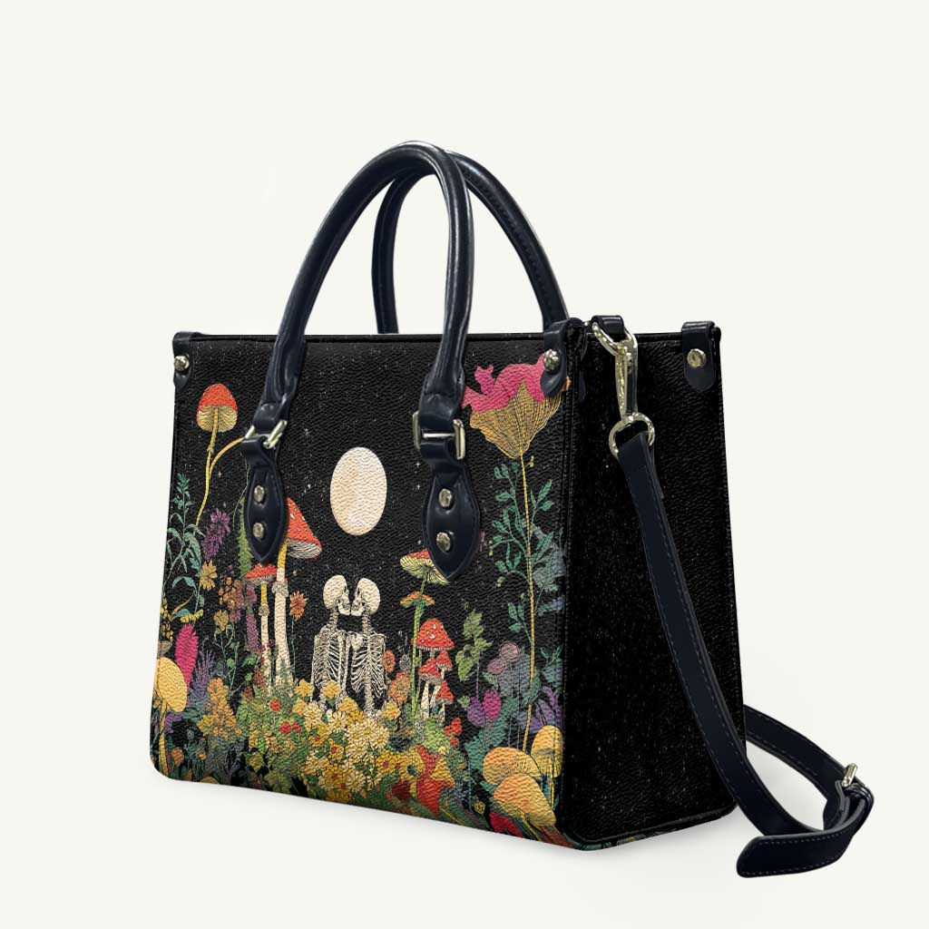 Skeleton Lovers Leather Bag Hippie Gothic Aesthetic - Wonder Print Shop