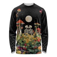 Skeleton Lovers Long Sleeve Shirt Hippie Gothic Aesthetic - Wonder Print Shop