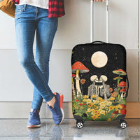 Skeleton Lovers Luggage Cover Hippie Gothic Aesthetic - Wonder Print Shop