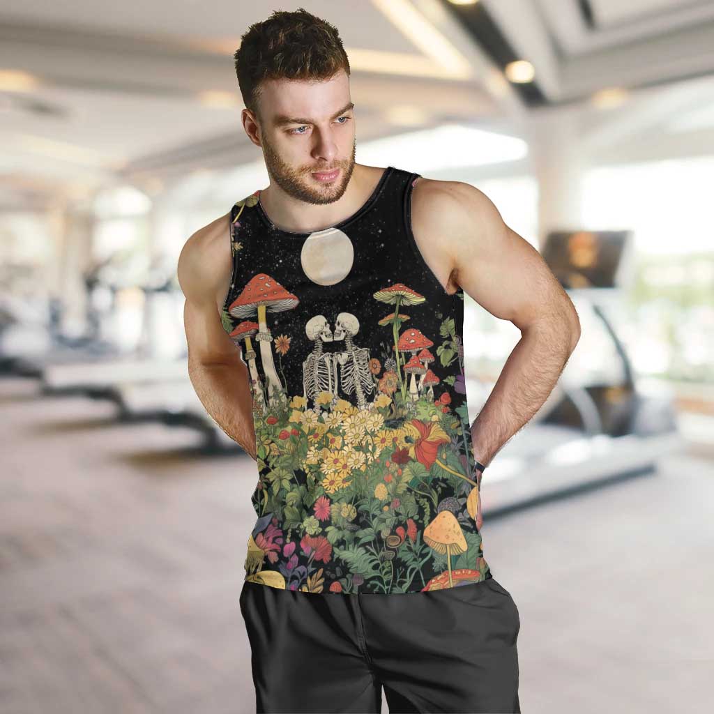 Skeleton Lovers Men Tank Top Hippie Gothic Aesthetic - Wonder Print Shop