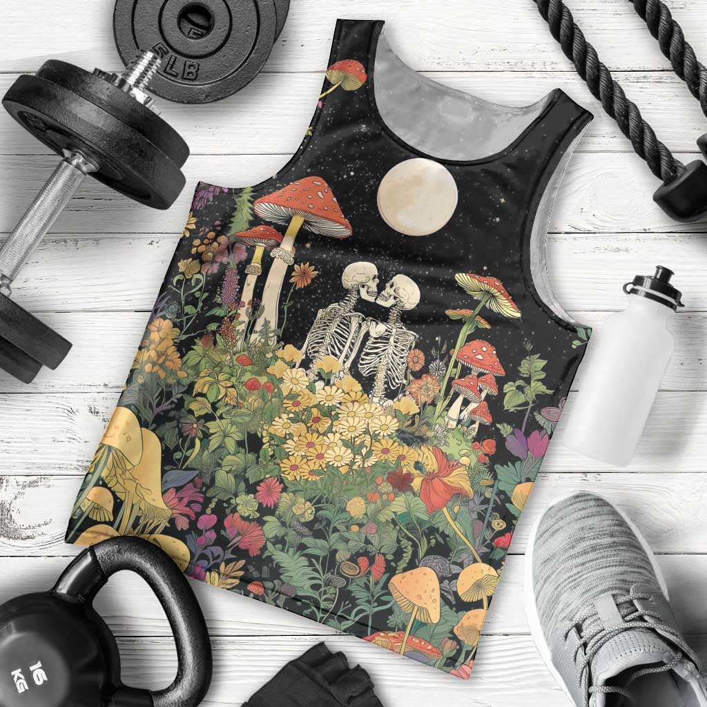 Skeleton Lovers Men Tank Top Hippie Gothic Aesthetic - Wonder Print Shop