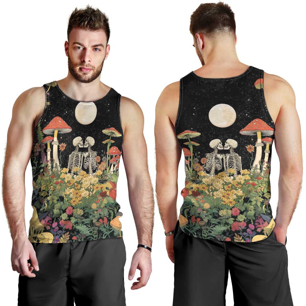 Skeleton Lovers Men Tank Top Hippie Gothic Aesthetic - Wonder Print Shop