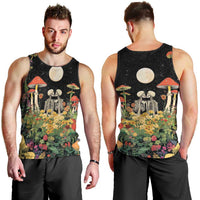 Skeleton Lovers Men Tank Top Hippie Gothic Aesthetic - Wonder Print Shop