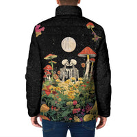 Skeleton Lovers Padded Jacket Hippie Gothic Aesthetic - Wonder Print Shop