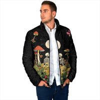 Skeleton Lovers Padded Jacket Hippie Gothic Aesthetic - Wonder Print Shop