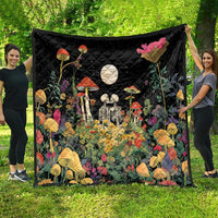 Skeleton Lovers Quilt Hippie Gothic Aesthetic - Wonder Print Shop