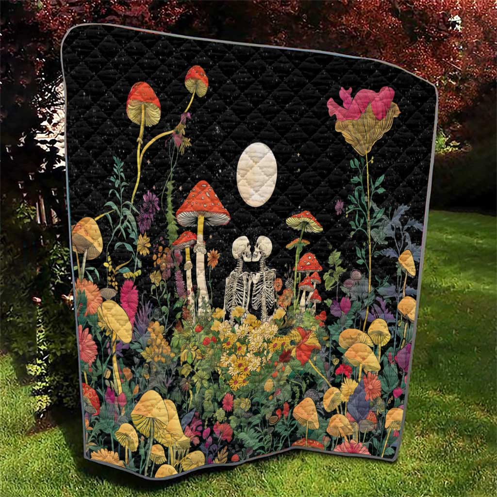 Skeleton Lovers Quilt Hippie Gothic Aesthetic - Wonder Print Shop