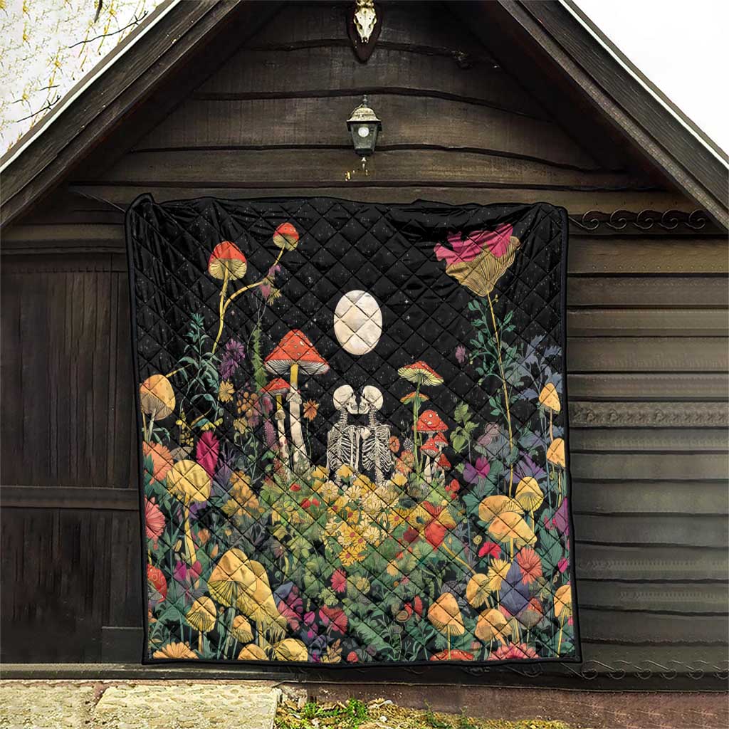 Skeleton Lovers Quilt Hippie Gothic Aesthetic - Wonder Print Shop