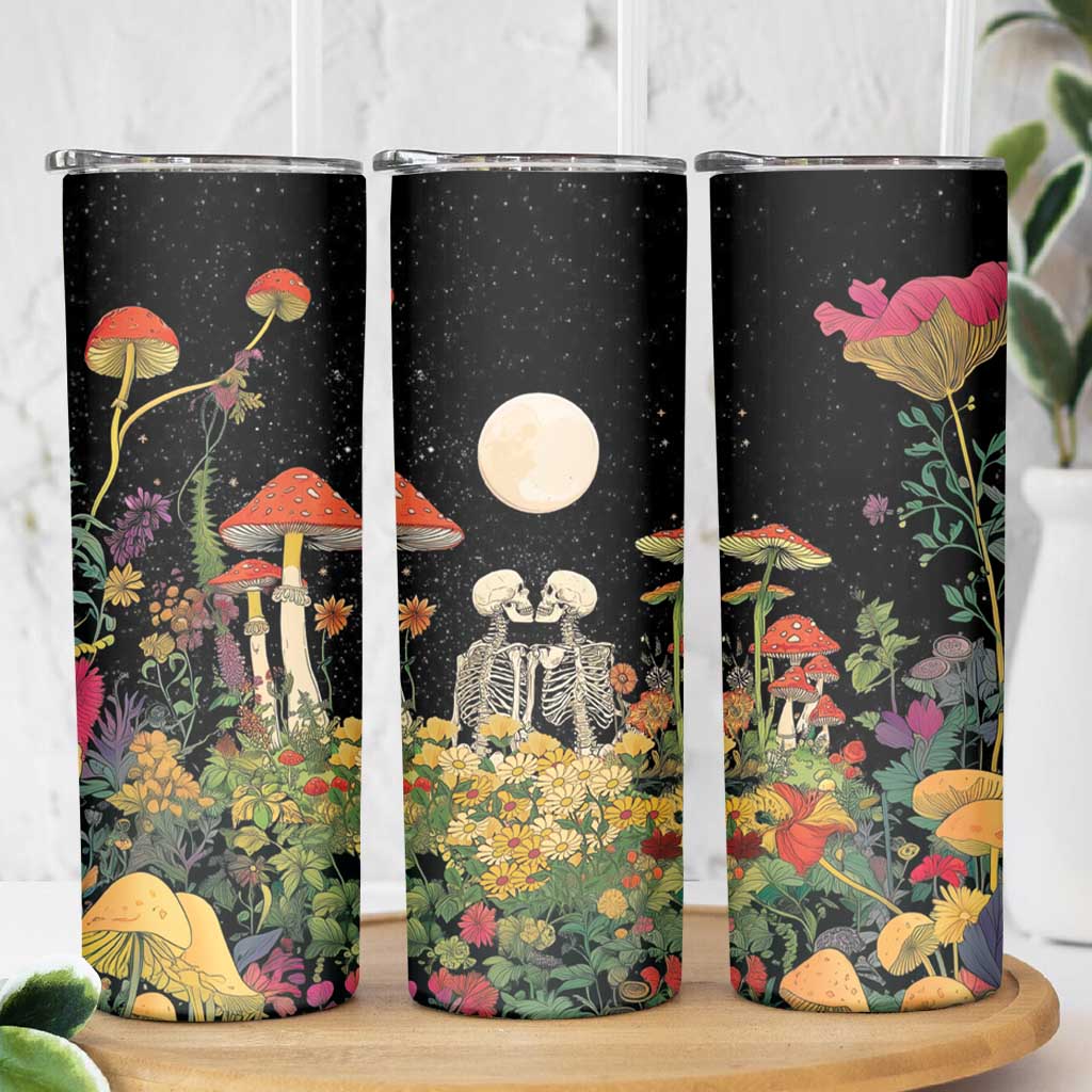 Skeleton Lovers Skinny Tumbler Hippie Gothic Aesthetic - Wonder Print Shop