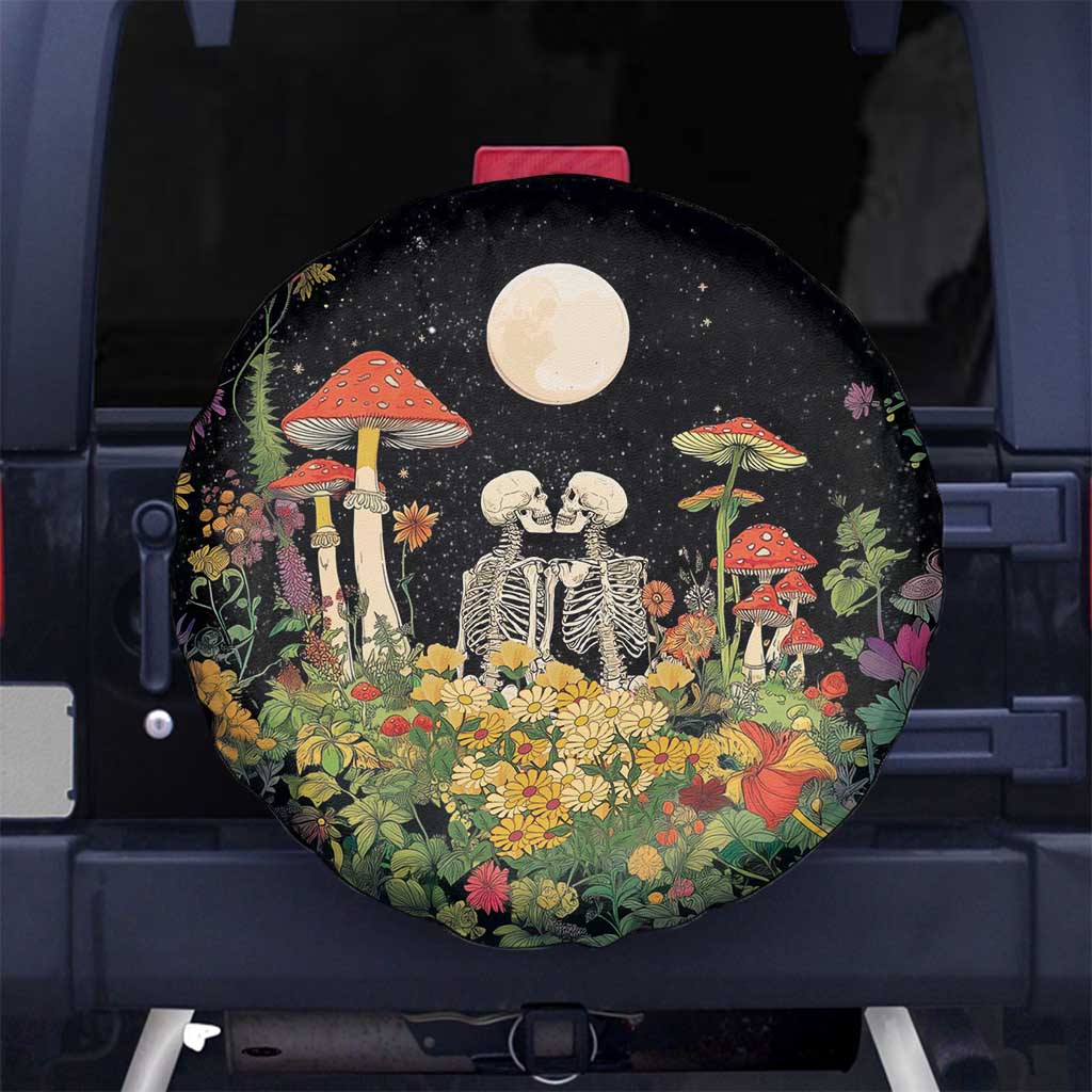 Skeleton Lovers Spare Tire Cover Hippie Gothic Aesthetic - Wonder Print Shop