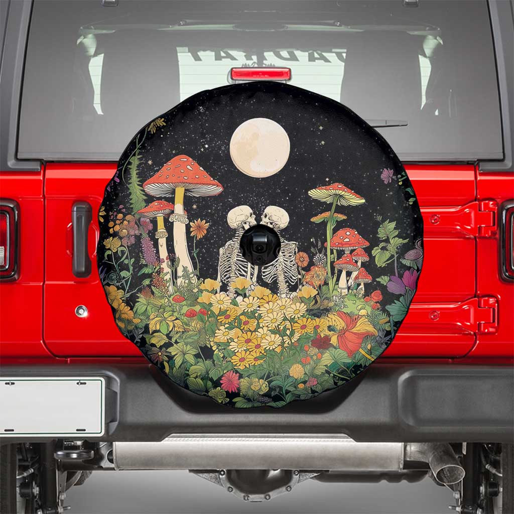 Skeleton Lovers Spare Tire Cover Hippie Gothic Aesthetic - Wonder Print Shop