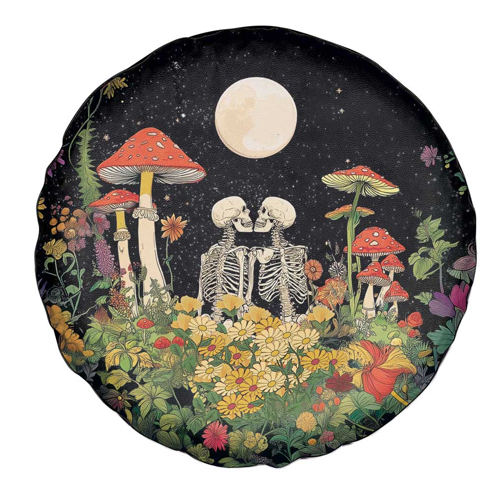 Skeleton Lovers Spare Tire Cover Hippie Gothic Aesthetic - Wonder Print Shop