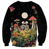 Skeleton Lovers Sweatshirt Hippie Gothic Aesthetic - Wonder Print Shop