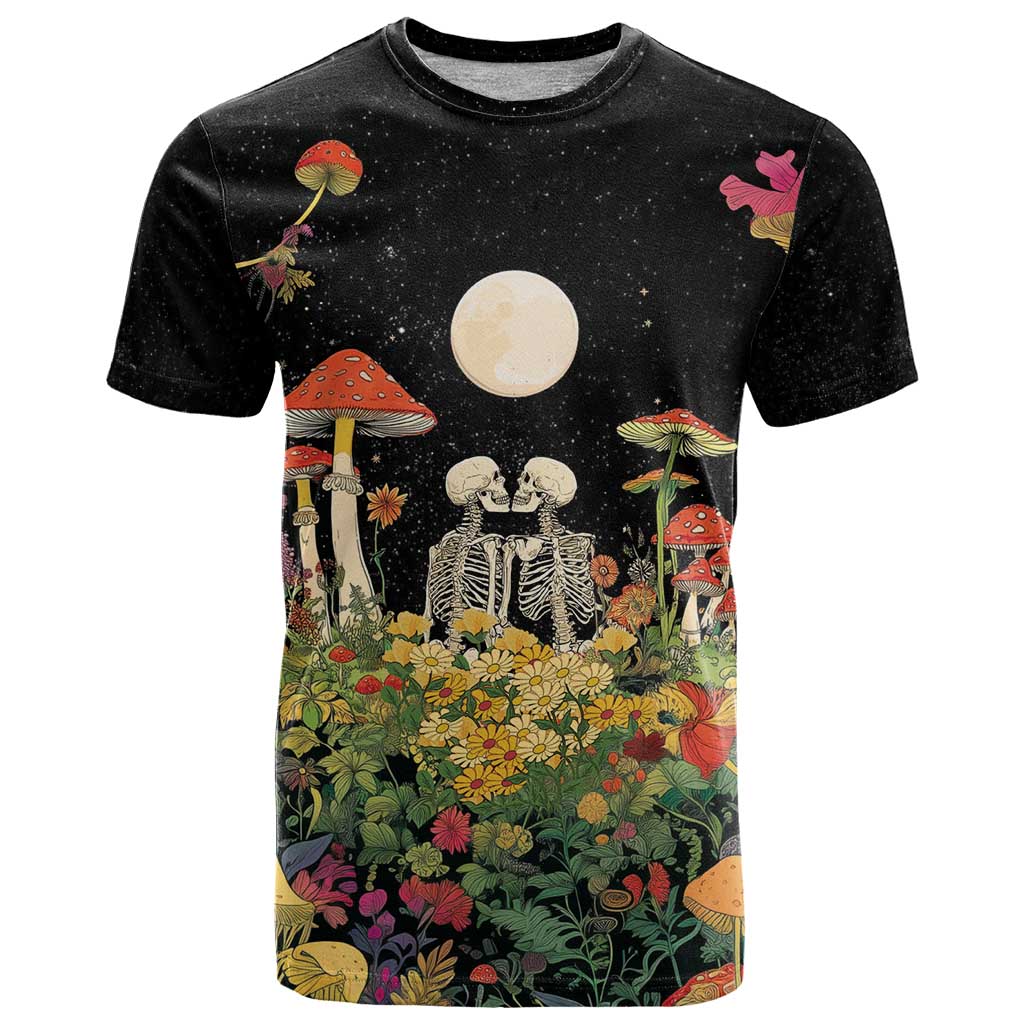 Skeleton Lovers T Shirt Hippie Gothic Aesthetic - Wonder Print Shop