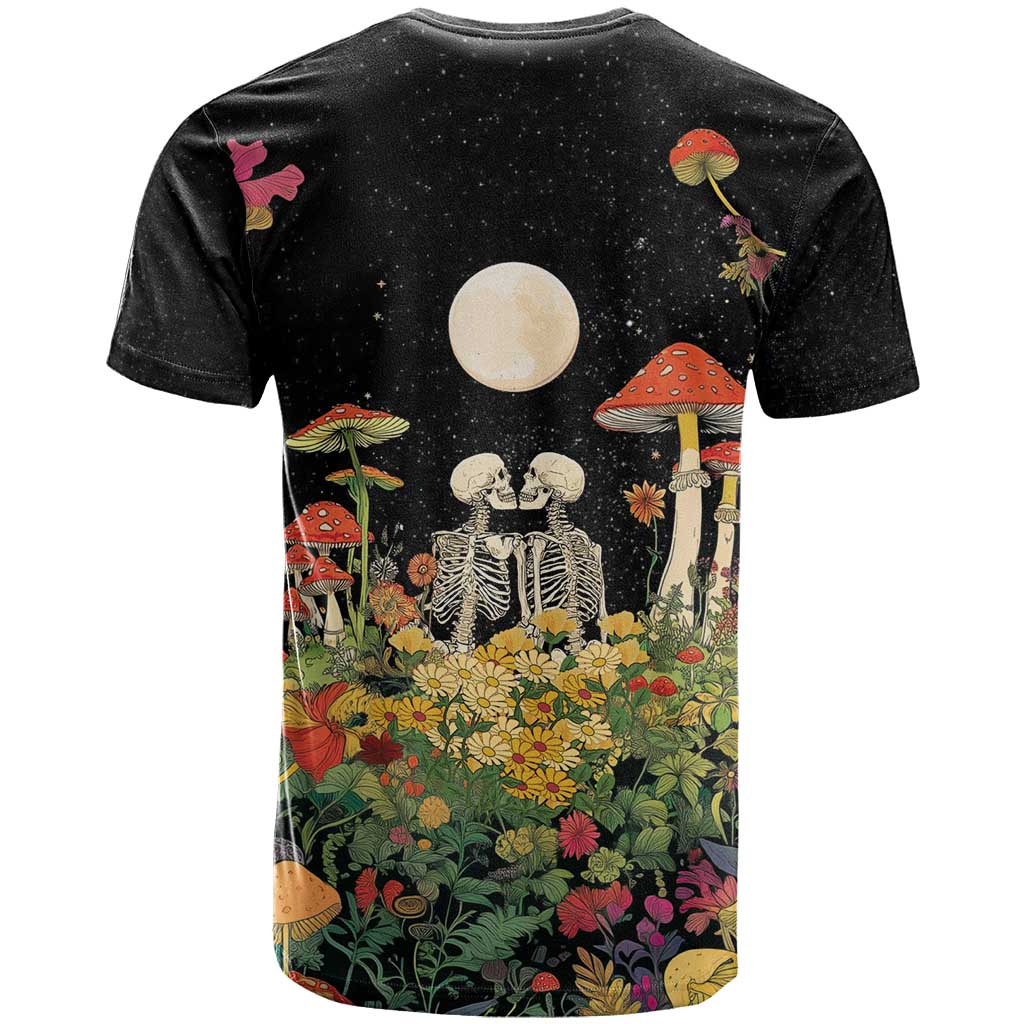 Skeleton Lovers T Shirt Hippie Gothic Aesthetic - Wonder Print Shop