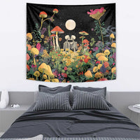 Skeleton Lovers Tapestry Hippie Gothic Aesthetic - Wonder Print Shop